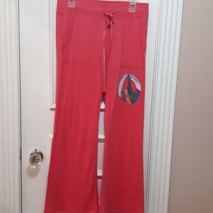 🛍️ PINK track pants with logo on bum